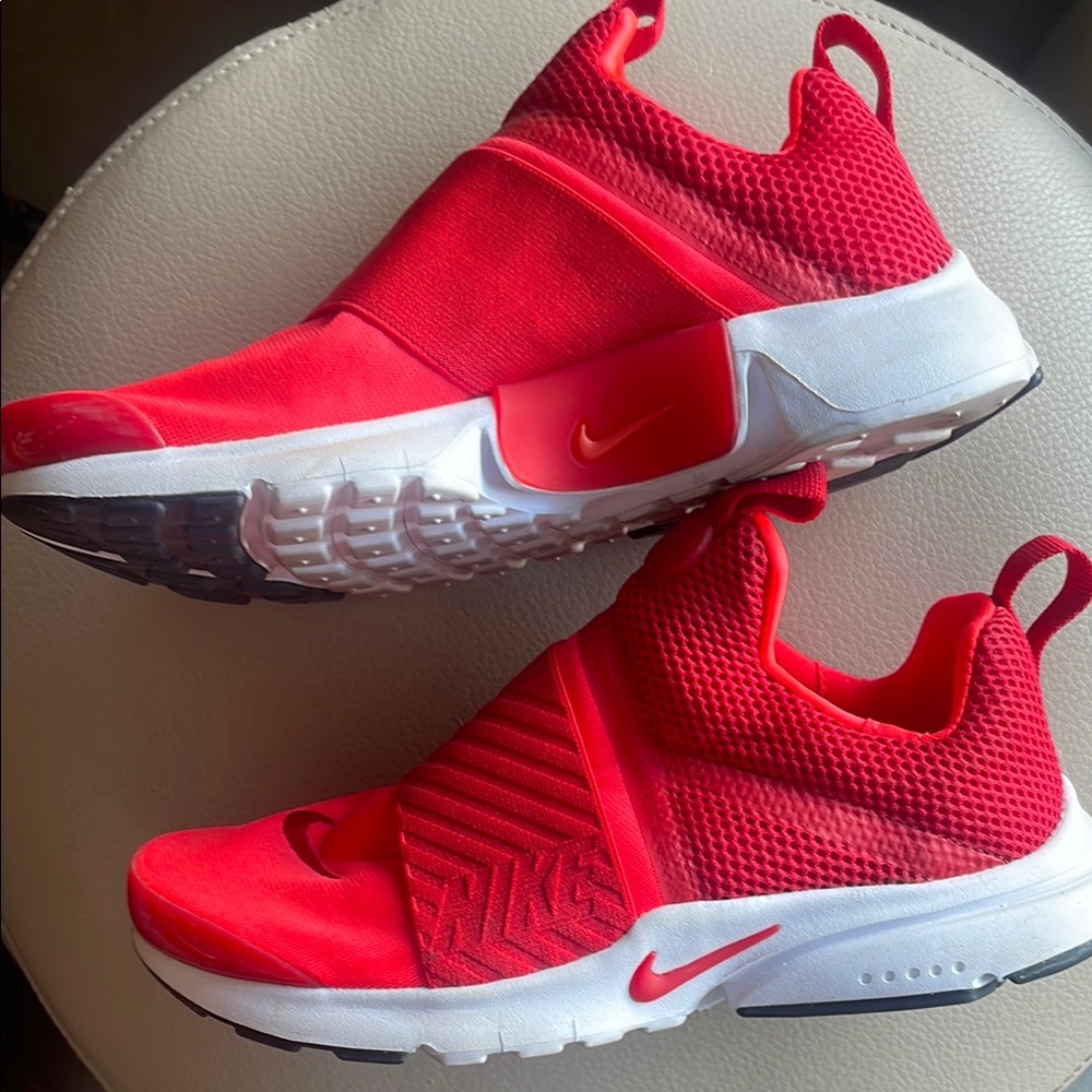 Nike Bright Red Mesh Slip-Ons 8